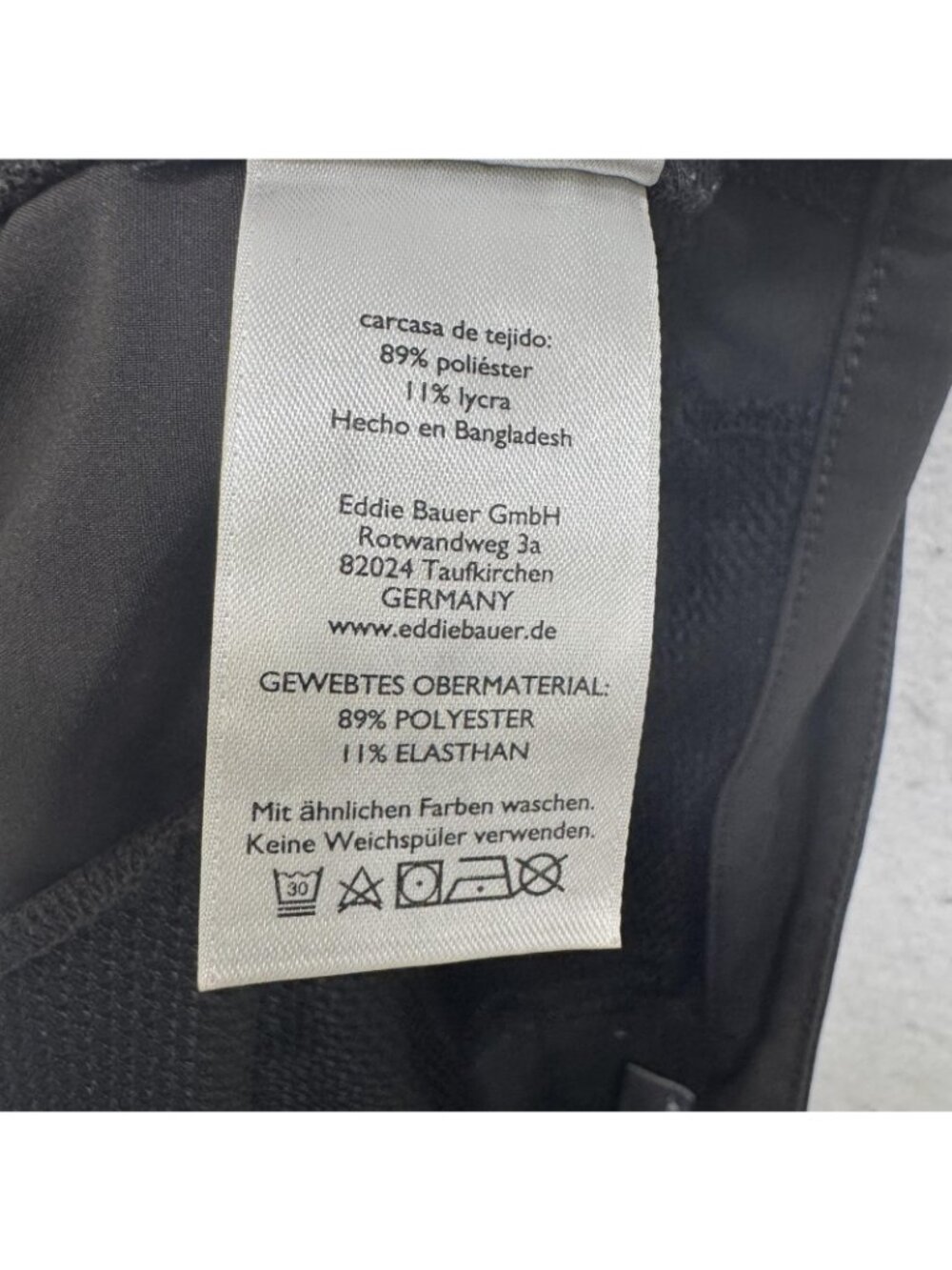 Eddie Bauer Pants Womens 10 Black Microfiber Cargo Convertible Stretch Travel - Picture 9 of 10